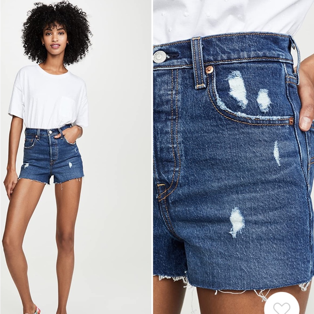 Levi’s ribcage shorts size 26 - Picture 3 of 5